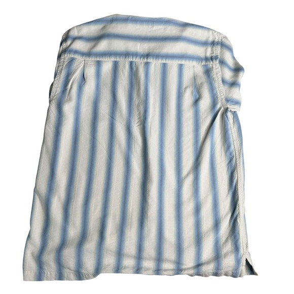 Tommy Bahama Silk Button‎ Up Shirt Striped Short Sleeve Casual Size M - Picture 7 of 7